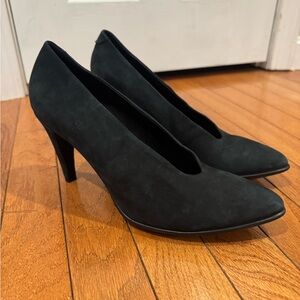 Ecco leather suede 3-in heels